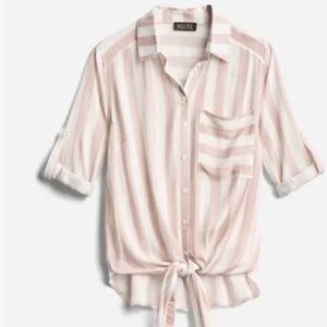 Vixbe Thompkins Tie Front Top Large NWT